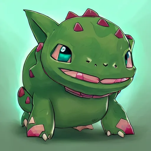 Prompt: A bulbasaur, ultra detailed, digital art, trending on ArtStation