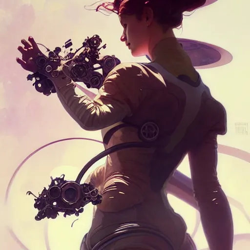 Image similar to futuristic sneakers, steampunk, sculpture, concept art, smooth, sharp focus, illustration, art by artgerm and greg rutkowski and alphonse mucha