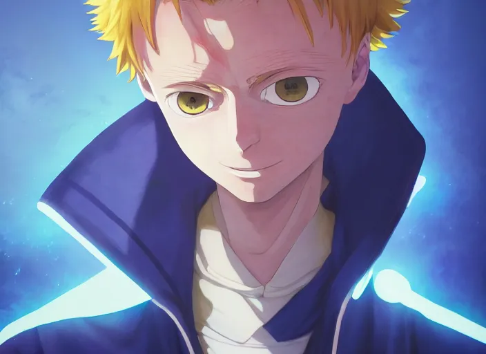 Image similar to highly detailed portrait of zatch bell, in my hero academia, stephen bliss, 8 k, unreal engine, fantasy art by greg rutkowski, loish, rhads, ferdinand knab, makoto shinkai and lois van baarle, ilya kuvshinov, rossdraws, tom bagshaw, global illumination, radiant light, detailed and intricate environment