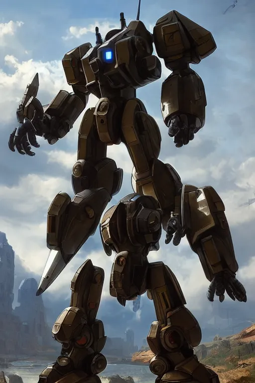 Image similar to mechwarrior 5 : mercenaries mech megaman transformer robot boss tank engine game octane render, 4 k, hd 2 0 2 2 3 d cgi rtx hdr style chrome reflexion glow fanart, global illumination ray tracing hdr fanart arstation by ian pesty by jesper ejsing pixar and disney unreal zbrush central hardmesh