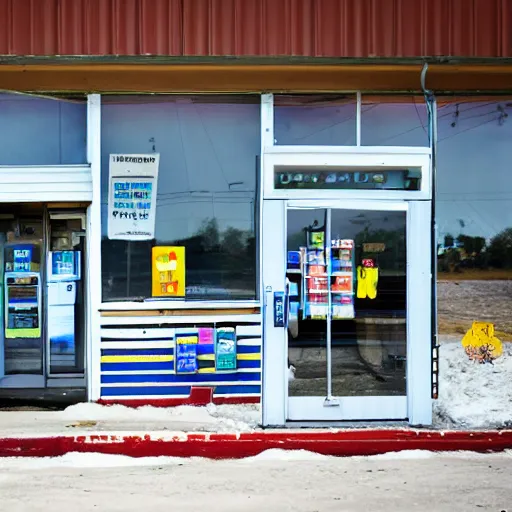 Prompt: convenience store in the middle of nowhere