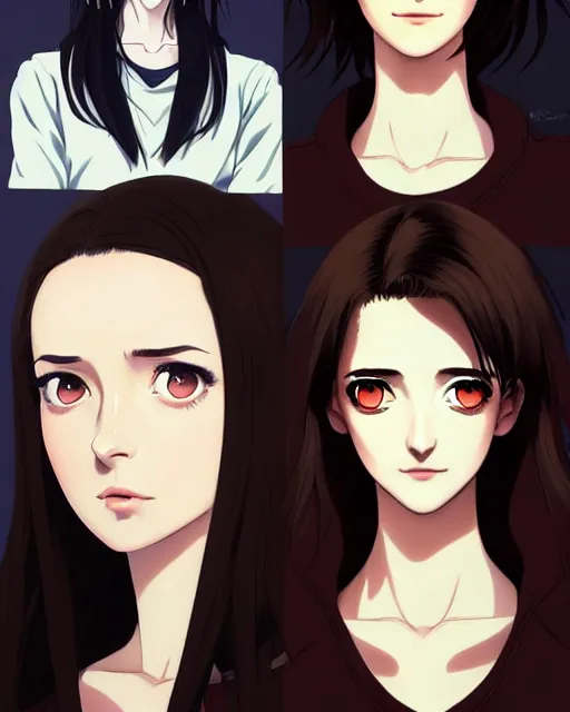 Image similar to portrait Anime as eva green the dreamers, girl cute-fine-face, brown-black-hair pretty face, realistically shaded, Perfect face, fine details. Anime. the dreamers, realistic shaded lighting by Ilya Kuvshinov, katsuhiro otomo, ghost-in-the-shell, magali villeneuve, artgerm, rutkowski, WLOP Jeremy Lipkin, Giuseppe Dangelico Pino, Michael Garmash, Rob Rey