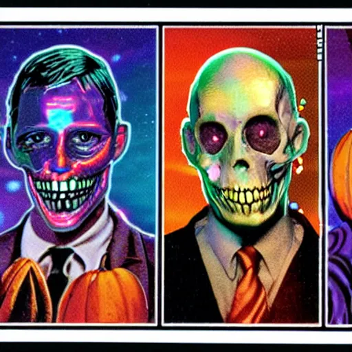 Image similar to Halloween Collectable Trading Cards Holographic HDR