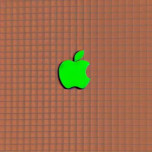 Prompt: apple,voxel art