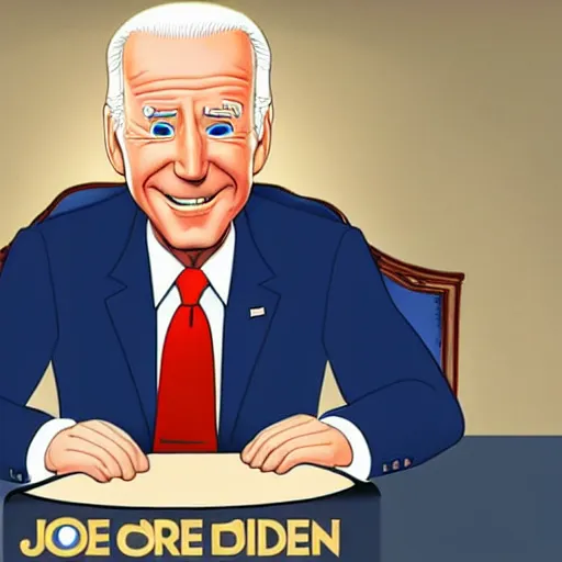 Image similar to joe biden charicature by disney pixar