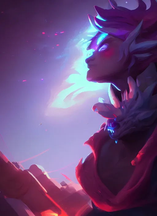 Prompt: subsurface scattering, white, storm king, league of legends wild rift hero champions arcane magic digital painting bioluminance alena aenami, vibrant colors, octane render, jesper ejsing, james jean, justin gerard, cgsociety, makoto shinkai, highly detailed, rim light, art, cinematic lighting, very coherent, hyper realism, 8 k