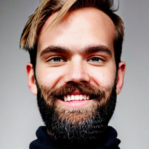 Image similar to portrait of pewdiepie