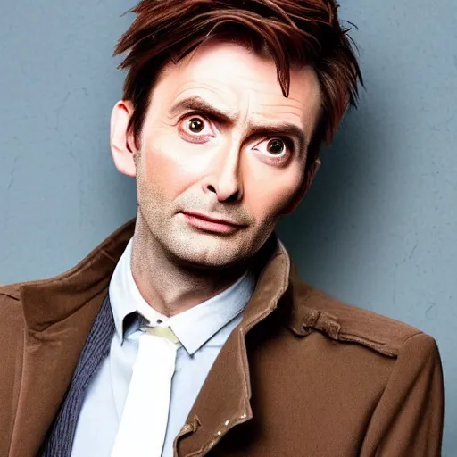 Image similar to david tennant mixed with jodie whittaker