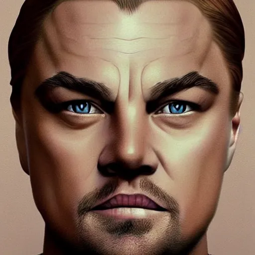 Image similar to “Leonardo DiCaprio, beautiful, highly detailed portrait, photorealistic, ultra detailed, 3d, cartoon, Up”