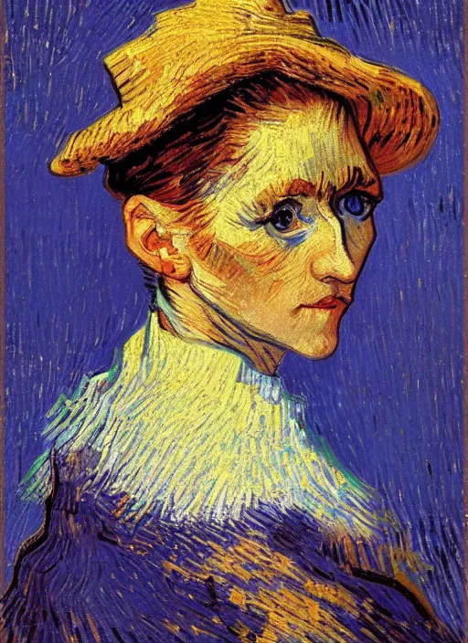 Prompt: !! portrait of the a parisian dancer!! by van gogh, detailed face, symmetrical painting, beautiful expressionist oil painting masterpiece, 8 k resolution, smooth, sharp focus, pastel color palette, trending on artstation