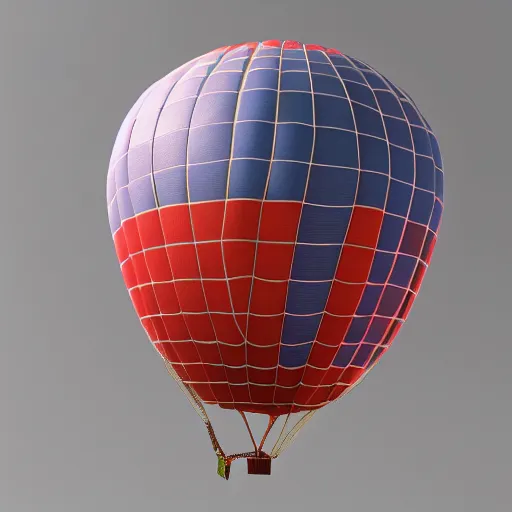 Image similar to 3 d render of a spiderman hot air balloon