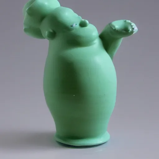 Prompt: marge simpson pottery