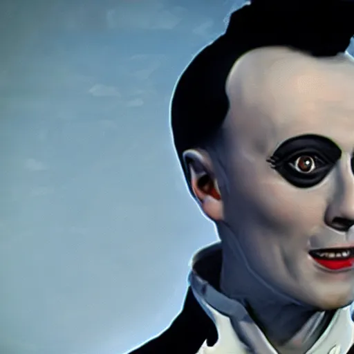 Prompt: klaus nomi as an apex legends character