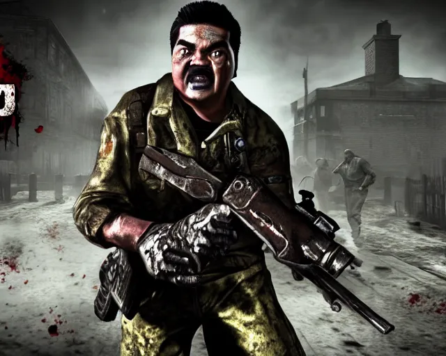 Image similar to der riese, call of duty zombies, george lopez, george lopez