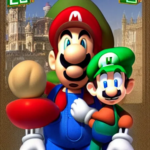 Image similar to mama luigi, hotel mario