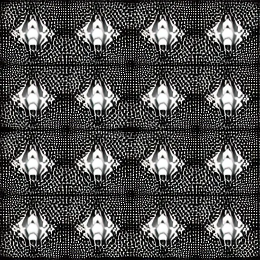 Image similar to black and white generative art of random geomteric shapes, minimalistic vector graphics, black background