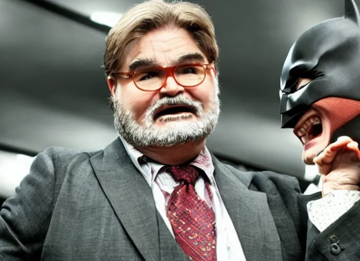 Image similar to tony schiavone, movie still, from the new batman returns movie, 8 k, realistic