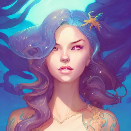 Image similar to a portrait of a beautiful april o'neil mermaid, art by lois van baarle and loish and ross tran and rossdraws and sam yang and samdoesarts and artgerm and saruei, digital art, highly detailed, intricate, sharp focus, trending on artstation hq, deviantart, unreal engine 5, 4 k uhd image