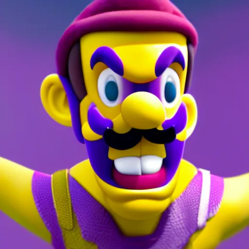 Image similar to ryan reynolds as waluigi, highly detailed, extremely high quality, hd, 4 k, 8 k, canon 3 0 0 mm, professional photographer, 4 0 mp, lifelike, top - rated, award winning, realistic, detailed lighting, detailed shadows, sharp, no blur, edited, corrected, trending