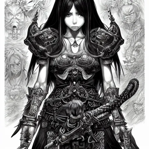 Prompt: prompt: World of Warcraft character portrait drawn Katsuhiro Otomo and Takato Yamamoto, inspired by Fables, magical and alchemical weapons, soft light, intricate detail, photorealistic style, intricate detailed oil painting, detailed illustration, oil painting, painterly feeling, intricate ink painting detail, sharp high detail, manga and anime 2000