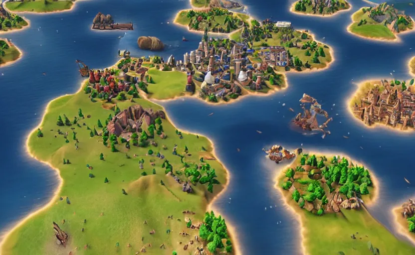 Prompt: “screen shot of civilization 6”