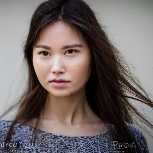 Prompt: a photo portrait of a woman, Perfect Facial Features, hyperrealistic, perfect face template, Fujifilm X-T3, 1/1250sec at f/2.8, ISO 160, 84mm