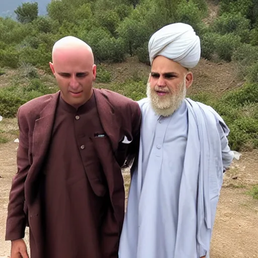 Image similar to bald and bankrupt visits the taliban