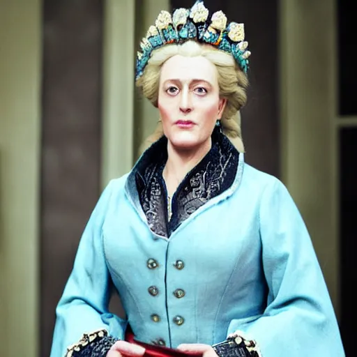 Prompt: catherine the great playing the role of gillian anderson