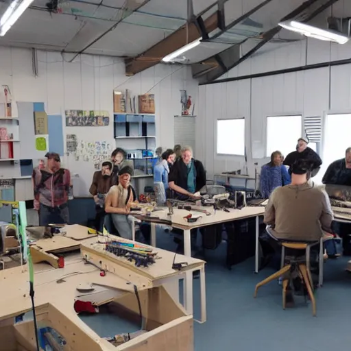 Image similar to openlandlab a makerspace, fablab, openecolab, hackerspace on the country side