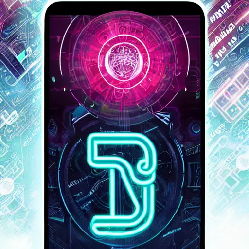 Image similar to medium shot of a mysterious letter digital illustration android netrunner