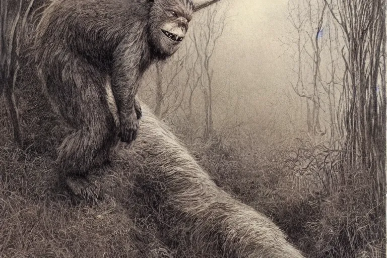 Image similar to where the wild things are, early morning, Alan Lee, realistic landscape