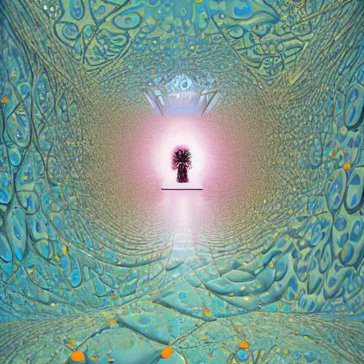 Image similar to quantum crystalization of your broken shattered perception reality fractalizing mandelbrot reality hyperrealism by victo ngai