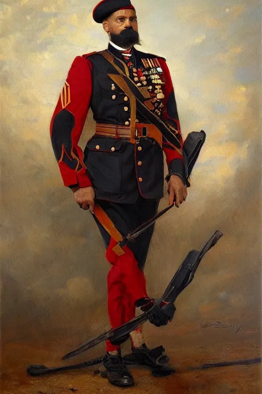 Prompt: full body portrait of the dictator of the toronto raptors, 1 8 8 9, in full military garb, oil on canvas by william sidney mount, trending on artstation