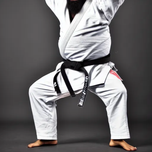 overweight black jiu jitsu practitioner with Stable Diffusion OpenArt
