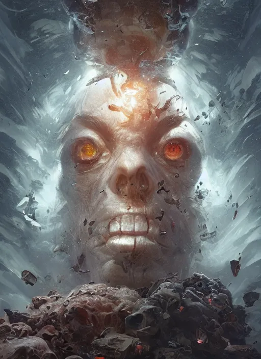 Prompt: the truly amazing part about this is that it increasingly appears our cortical evolution reflects this emergent tension, photorealistic by michael komarck, greg rutkowski, victo ngai, artgerm, willem claesz heda and j. dickenson