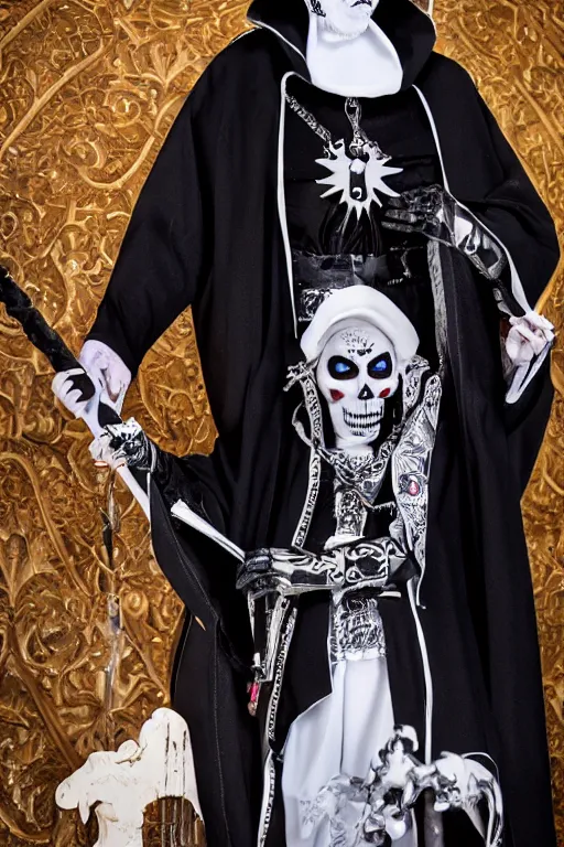 Image similar to Papa emeritus the IV, Fullbody