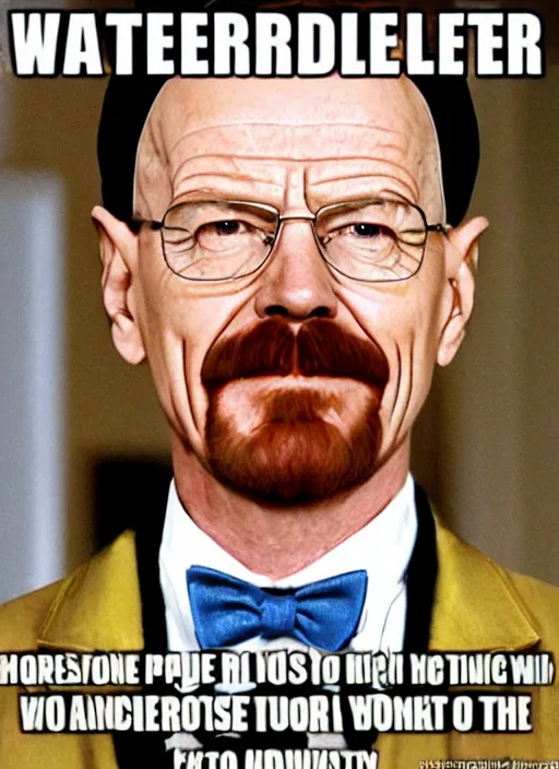 Prompt: Walter White as Willy Wonka