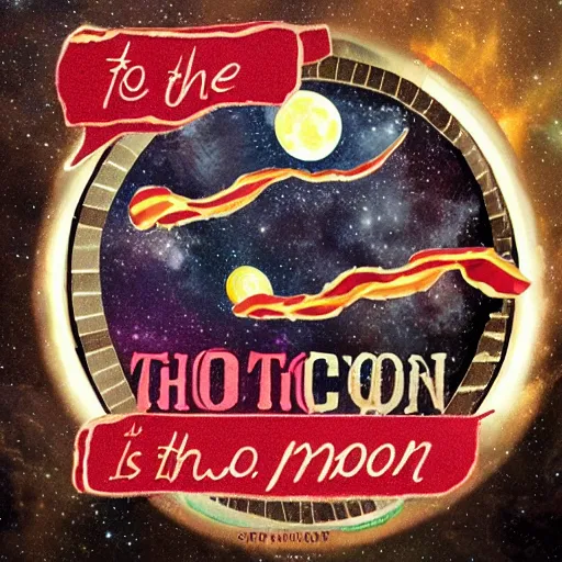 Image similar to to the moon and bacon