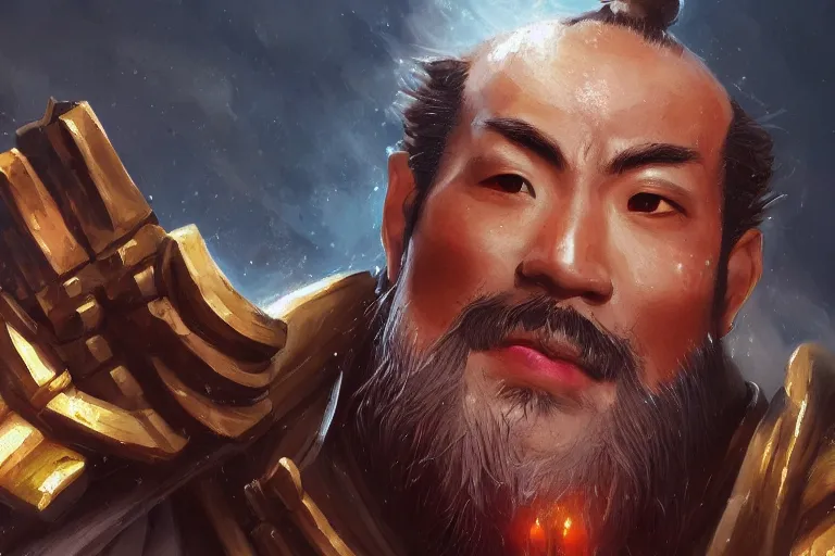 Prompt: a painting of Erlang Shen, high quality, movie, 4k, artstation