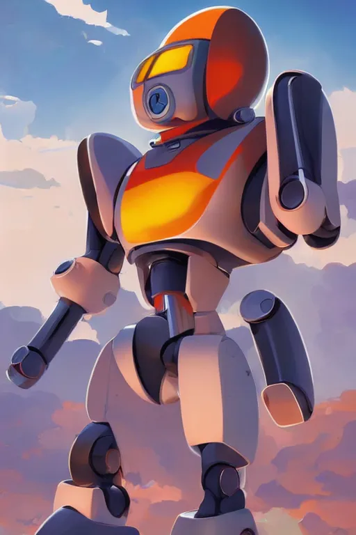 Image similar to metabots medabots medarotto medarot robot minimalist comics, behance hd by jesper ejsing, by rhads, makoto shinkai and lois van baarle, ilya kuvshinov, rossdraws global illumination ray tracing hdr radiating a glowing aura