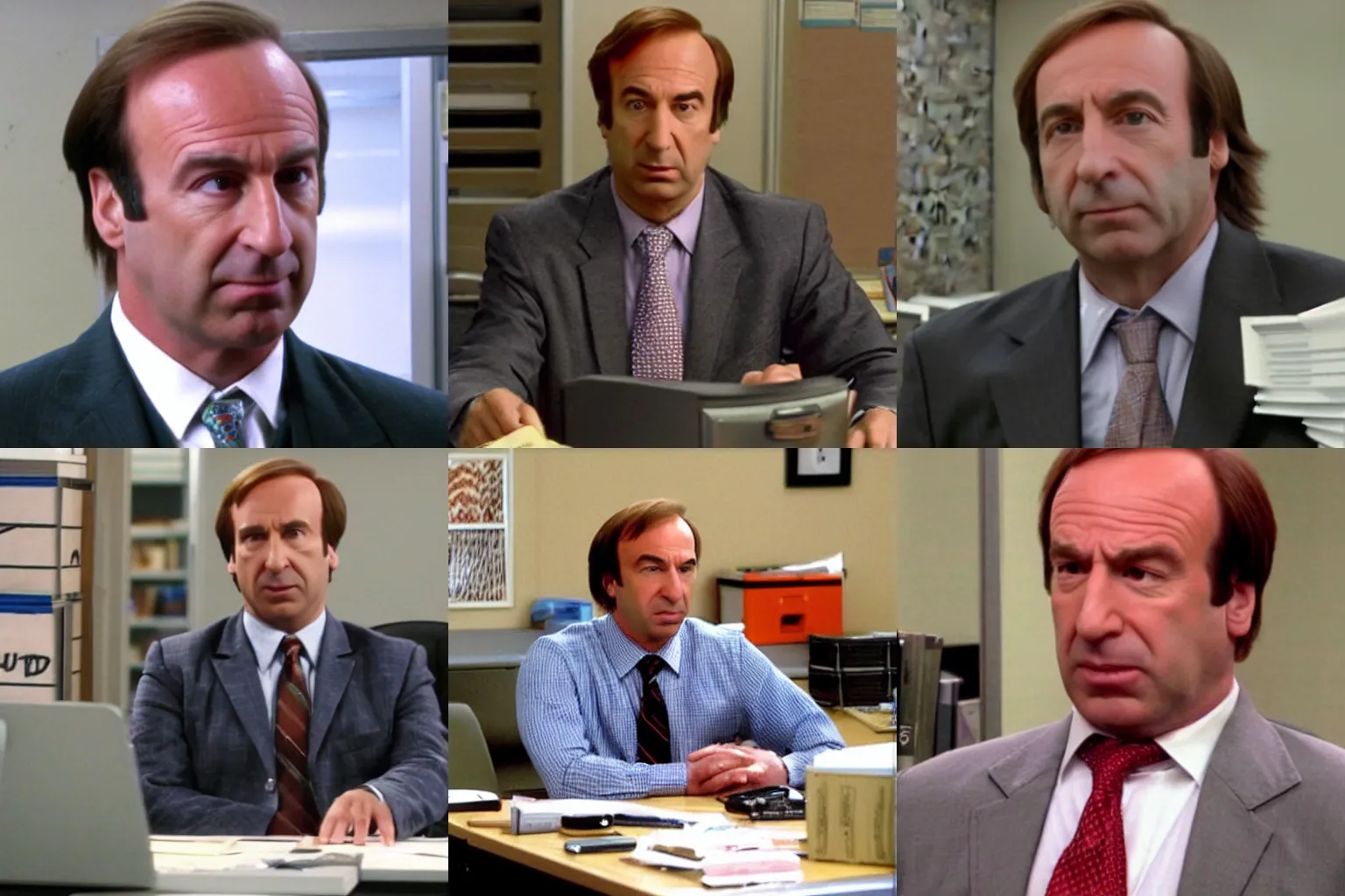 Prompt: Saul goodman in The office (Cameo)