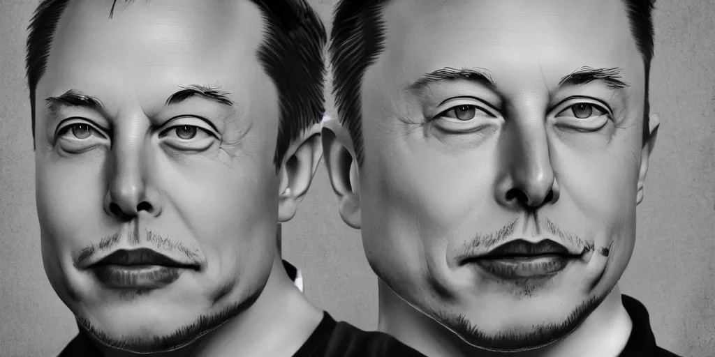 Prompt: elon musk in the style of waya steurbaut, high resolution film render 100k, photo realistic