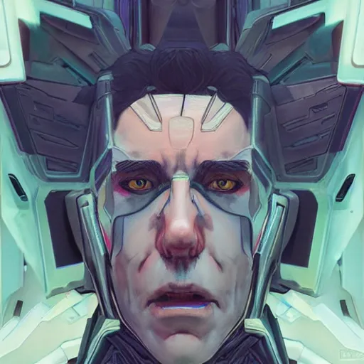 Image similar to transformers rick sanchez portrait by and james jean and erik jones, inspired by ghost in the shell, beautiful fine face features, intricate high details, sharp, ultradetailed, 3 d octane render