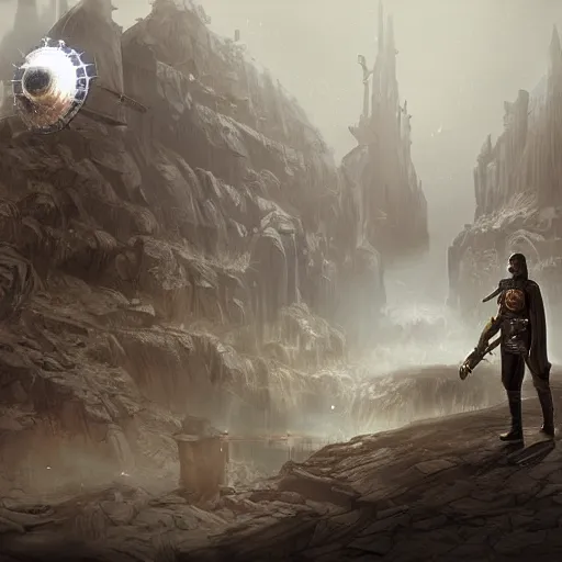 Image similar to steampunk jedi knights, concept art, matte painting, very highly detailed