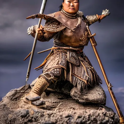 Prompt: tula the mongolian warrior plunderer from ancient lands of taran, highly detailed, ultrawide lens, photography award of the year 2 0 2 0