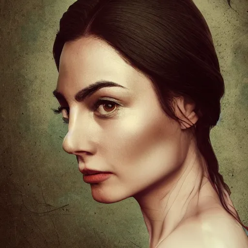 Image similar to ebru sahin realistic, cinematic portrait