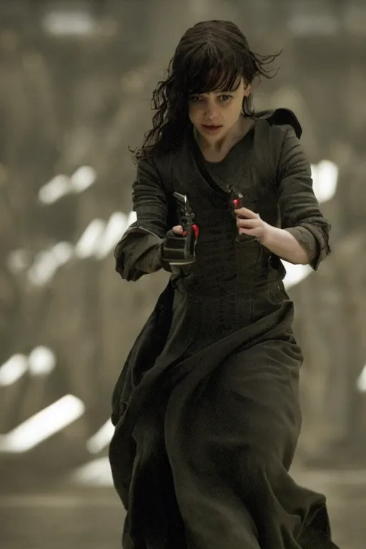 Prompt: Emilia Clarke in the Matrix