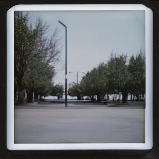 Image similar to Beautiful Photograph of a liminal polaroid of an empty mall