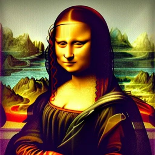 Image similar to a beautiful black girl like Mona lisa