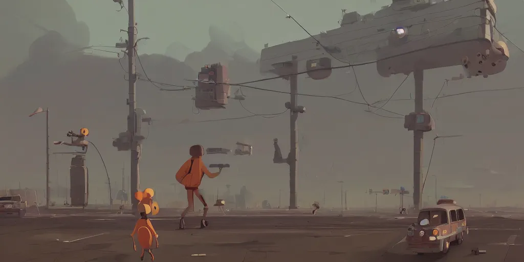 Prompt: April 1970 by Goro Fujita and Simon Stalenhag , 8k, trending on artstation, hyper detailed, cinematic